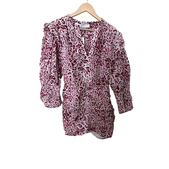 IRO Gira Leopard Dress Size‎ 4 New with Tags - Picture 9 of 12